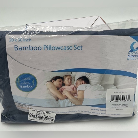 Bamboo Pillow Cases for Hot Sleepers Set of 2, Queen Size NWT - Picture 5 of 10
